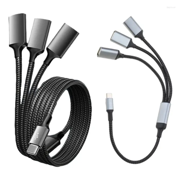 Tapez le câble de séparateur mâle à 3 USB 2.0 FEMELLE EXTENSION PORT PORT HUB Data Power Split Adaptateur