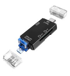 Typec Memory Card Readers TF SD -kaarten Reader USB 20 Type C Adapter Multifunctionele converters voor telefooncamera's Tabletten Dual S6394173