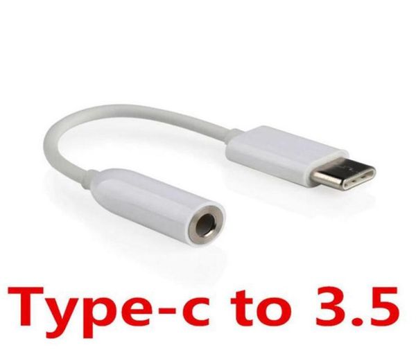 Cable adaptador de conector de auriculares tipo c a 3,5mm aux o jack a adaptador de auriculares de 3,5mm para Samsung Note8 S8 edge HUAWEI255E4189938