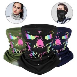 Soorten dragen Unisex Winddicht Modieuze Digitale Print Outdoor Cycling Neck Gainer met reflecterende coating Wandelen Scarve Caps Masks