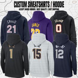 Tyrese Maxey Davis LaMelo Ball DeMar DeRozan Zach LaVine Ja Morant Damian Lillard George Leonard Basketball Sports Club Fans Sweats à capuche de marque Sweats à capuche