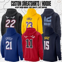 Tyrese Maxey Joel LaMelo Ball DeMar DeRozan Zach LaVine Ja Morant Damian Lillard Westbrook George Leonard Basketball Sports Club Fans Sudaderas con capucha de marca