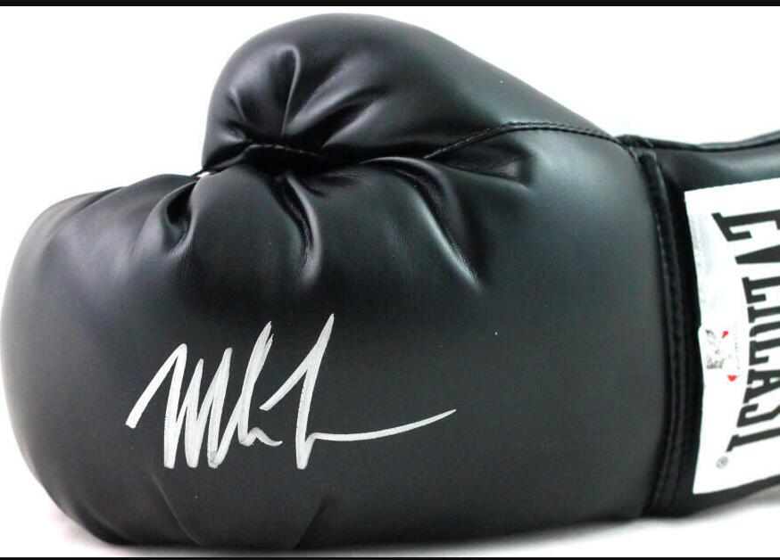 Tyson Miguel Cotto Mayweather Material Signerad autograf Signatur Autograferade autoboxningshandskar