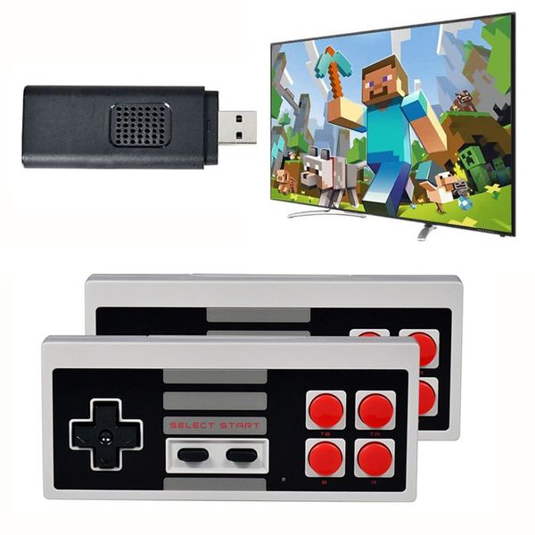 U-01 USB TV Game Console Stick 8 Bit 2.4G Controlador inalámbrico Gamepads Bulit-620-in Reproductor de videojuegos clásico