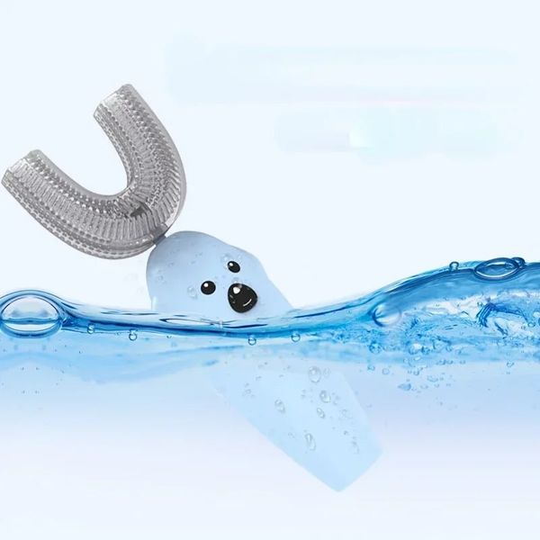 U 360 ° Kids Brush Brosse de dents électrique sonore automatique pour enfants USB Children Ultrasonic Poince dentifrice 2022