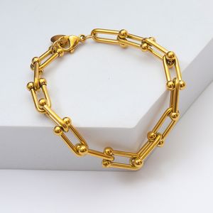 Bracelets en acier inoxydable pour femmes, Style chaîne avec nœud en bambou, bijoux à la mode, cadeau de noël