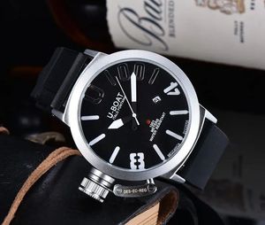 U Big Boat Pols Watches 2023 Three Stitches White Case Mens Watch Sports Classic 50mm Quartz Horloges Top Luxury Brand Clock 039 8968