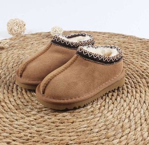 U Marque Enfants Enfant Tasman Ii Pantoufles Tazz Bébé Chaussures Chesut Fourrure Diapositives En Peau De Mouton Shearling Classique Ultra Mini Botte D'hiver Mules Slip-on Laine G