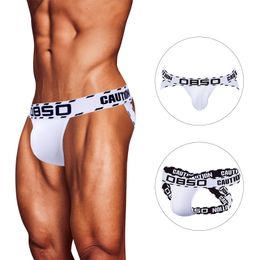 Ropa interior Sexy de algodón convexo en U para hombre, calzoncillos, calzoncillos cómodos para hombre, tangas, ropa interior Gay, lencería divertida para hombre