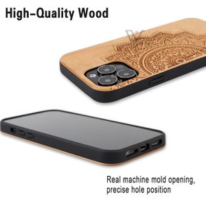 UI lege houten telefoon gevallen Hoge kwaliteit schokbestendig dunne en duurzame zaken voor iphone 11 12 pro max 8 7 6 plus 13