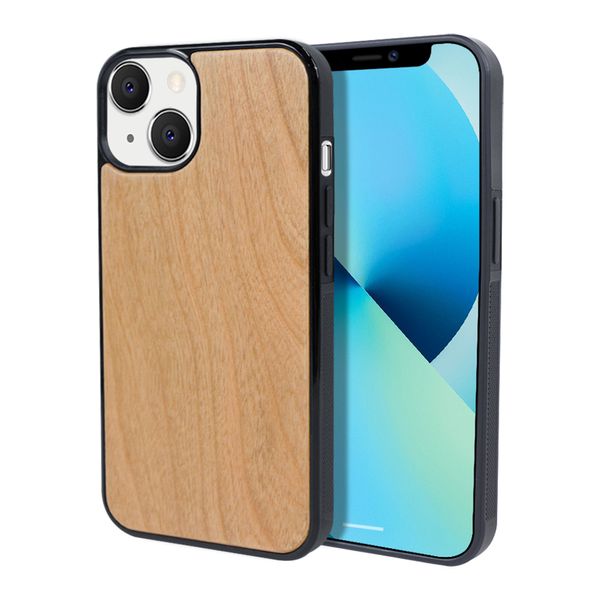 UI nuevo estilo de fábrica al por mayor de lujo en blanco cajas de teléfono de madera cubierta de sublimación de alta calidad para iPhone XS XR 11 Pro 12 13 Max