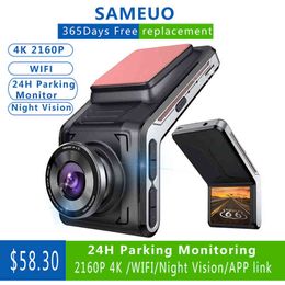 U K Auto DVR met CAM Dash Cam voor- en achterste Dashcam P Video Recorder Autocamera Achteruitzicht Camera H Parkeermonitoring J220601