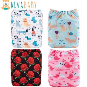 U Pick ALVABABY couche-culotte en tissu pour bébé couche-culotte en tissu réutilisable couche-culotte de poche réglable avec insertion en microfibre 240130