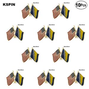 États-unis bosnie épinglette drapeau insigne broche broches insignes 10 pièces beaucoup