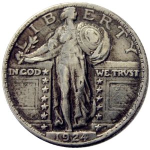 AMERIKAANSE Munten 1916-1924 Staande Kwart Dollar Copy Coin Messing Ambachtelijke Ornamenten woondecoratie accessoires