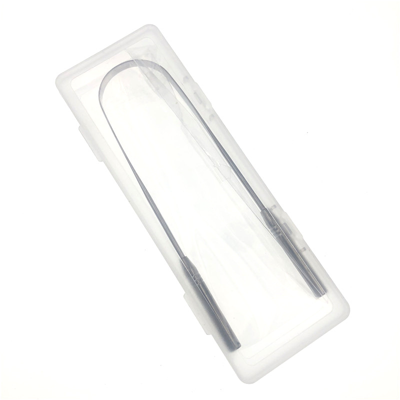 U-Form Sicherheit Rose Gold Silber Mundhygiene Zungenreiniger Edelstahl Werkzeugbürste Zungenschaber