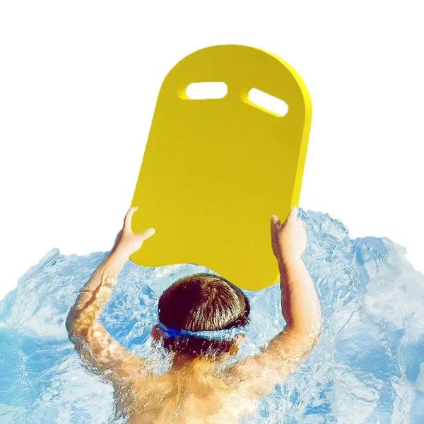 U Forme de natation de natation tableau de natation d'entraînement pour les enfants Eva Kick Boards Equipement d'entraînement de natation 15,7x10,6x1,2 pouces jaune