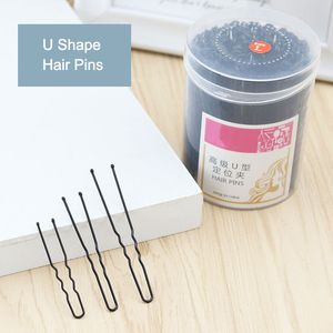 Épingles à cheveux de localisation en forme de U, vente en gros, pinces latérales de couleur noire, accessoires de maquillage pour Salon de beauté