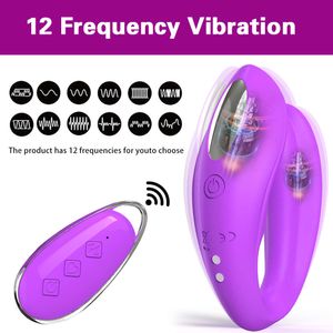 U Forme de vibrateur portable pour les couples érotique sexy