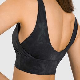 Tanques de yoga de yoga con forma de U LU LU BUSTRADA Camis Camis a prueba de amortiguadores Fitness Sports Tops ropa interior de gimnasio para mujeres