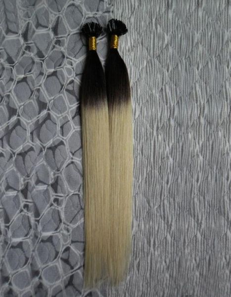 U Tip pré-collé Ombre Remy pré-collé kératine Extension de cheveux cheveux européens sur la Capsule de kératine Fusion Hair6934844