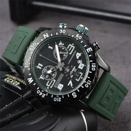 U1 AAA Bretiling B01 44 mm Navitimer Watch Movement Japan Quartz Endurance Pro Avenger Chronograph Metws Matches Rubber Mens Watchs Sapphire Glass Wristwatch