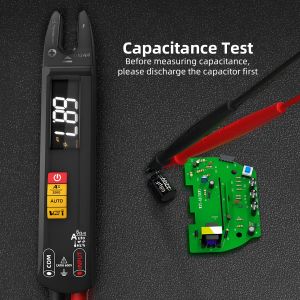 U1 Clamp Metter Fork 100A Ammètre Aluches True RMS DC AC COURANT OUVERT MOW TESTER ÉLECTRIQUE AUTO Multimètre numérique rechargeable