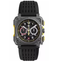 U1 Designer Top AAA BR Model Sport Rubberen Horlogeband Quartz Bell Luxe Multifunctioneel Horloge Zakelijk Roestvrij Staal Man Ross Horloges Y681