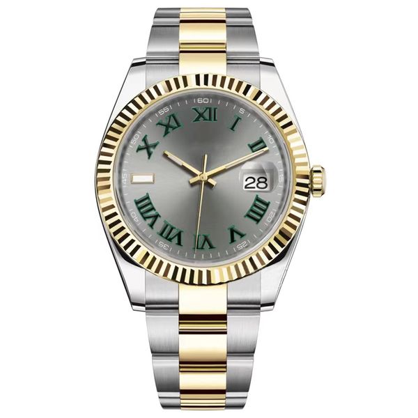 Diseñador de lujo para hombre reloj para mujer AA reloj automático de tres cuentas de alta calidad 36/41 mm todos los relojes mecánicos de acero inoxidable para hombres luminoso cristal de zafiro impermeable