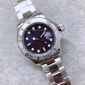 ST9 roestvrij staal automatisch mechanisch horloge Men Kwaliteit 40 mm blauwe wijzerplaat floding clasp saffierglazen heren polshorloges u1 fabriek