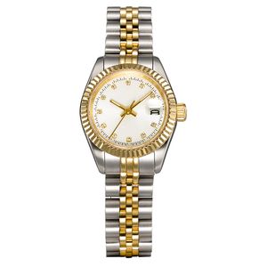 damesjurkhorloges volledig roestvrij staal 26 mm saffier dames zilver waterdicht lichtgevend horloge montres de luxe femme