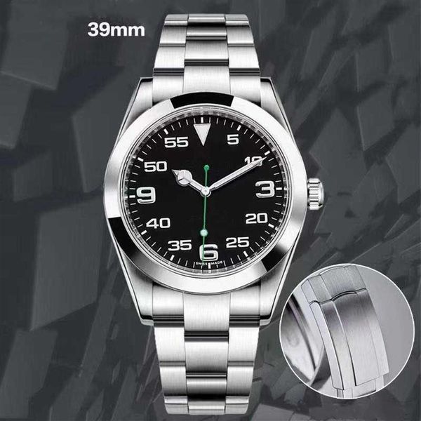 U1 Haute qualité Casual Business Hommes Femmes Montre 39mm Doigt brillant Bracelet en acier inoxydable Mécanique Montres automatiques sapphi253x