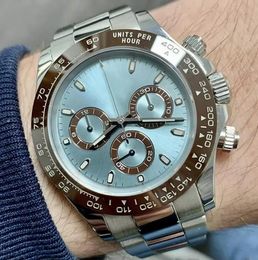 U1 La haute qualité est livrée avec un cadran lumineux montre des hommes en acier inoxydable solide bracelet pliant mouvement automatique Sapphire Verre Heart Tempérament des hommes