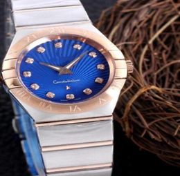 U1 High Quality Ladies Femmes Luxury Quartz Watches 28 mm Small Designer Classic Constellation Series Rose Gold MotherOfPEARL Case8569535