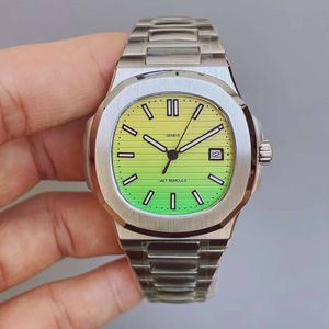 U1 Reloj para hombre Movimiento Grabado esfera multicolor Movimiento automático Acero inoxidable Parte posterior transparente Resistente a la intemperie Hombres Relojes deportivos