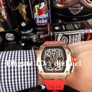 U1 Montre de luxe volautomatisch uurwerk horloge RM50-03 lichtgevende wijzerplaatwijzer 40x50x16mm diepe waterdichte roestvrijstalen kast top284D