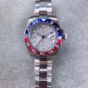 U1 Nuevo estilo de calidad superior 126710 Automático 5833 Movimiento de joya GMT II Bisel de cerámica Dial Reloj para hombres 316 Banda de acero inoxidable Envío gratis