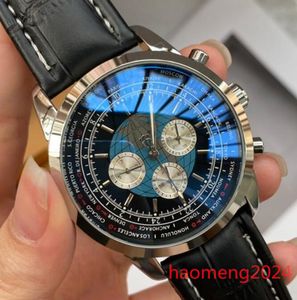 U1 Top AAA B01 B20 48MM Montre Qualité Navitimer Chronographe Mouvement À Quartz Acier Limité Cadran Noir 50E ANNIVERSAIRE Montre Bracelet En Acier Inoxydable Hommes Montres Montre