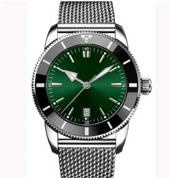 U1 Top AAA Bretiling Super-Ocean roestvrijstalen roterende bezel Herenhorloge Automatische mechanische rubberen bandhorloges Lichtgevende horloges