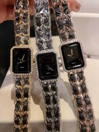 U1 Top AAA Klassiek Designer Horloge Premiere Series Dames Quartz Zwitsers met diamanten horloges Luxe stijlvolle saffierparen Montre Luxe Ultra dunne horloges