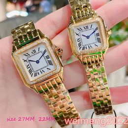 U1 Top AAA Grade New Fashion Womans Square Gold Watch Tank Series Casual Lady Quartz Ultra Mince Panthere de G Usine Montres Bracelet en Acier Inoxydable 316L montres reloj