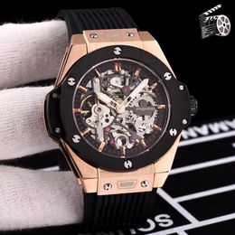 U1 TOP AAA Luxury Designer Watch Automatic Mouvement Self-Wind Big Mens Sports Watch Swiss Watches Geneve Designer Hollow Qut Watch Watch Imperproof Sapphire Wrist