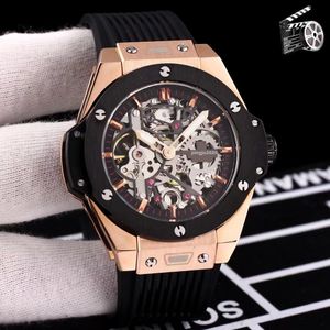 U1 Top AAA Reloj de diseño de lujo Movimiento automático Autoviento Reloj deportivo para hombres grandes Relojes suizos Geneve Designer Hollow Qut Reloj Relojes de pulsera de zafiro a prueba de agua