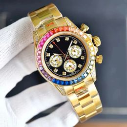 U1 TOP AAA Luxury Mens Rolejes Rainbow Watch Reloj Designer Diamond DIAL COMMENT