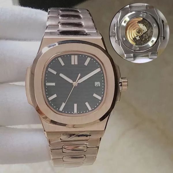 U1 Top AAA Reloj de lujo Llegadas originales Banda de malla de acero Analógico con fecha Reloj de pulsera Hombres Marca ERUY Movimiento automático Reloj mecánico de zafiro Montre De Luxe T435