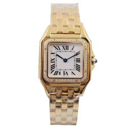 U1 Top AAA rechthoekig dames tankhorloge paar horloges hoge kwaliteit panthere 22,27 mm vierkant horloge cadeau Klassiek saffier waterdicht sportmontre luxe goudkleur A553