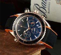 U1 TOP AAA Watch Men Luxury Series Quartz Designer Sea Master Master Quality Watches 5 broches Running Second Ocean Diver 600m Calendrier multifonctionnel Calendrier