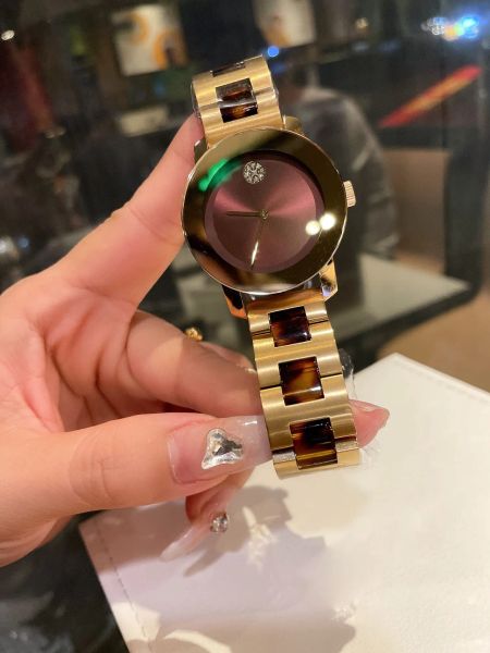 U1 Top AAA Relojes de pulsera Mujer Diseñador de lujo Reloj Movimiento Relojes K1 Conjunto de cristal con diamantes 316L Esfera de acero inoxidable Relojes con correa Zafiro Montre Luxe