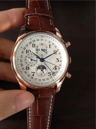 U1 AAA Brand AAA Watch Mudiche Mechanical Watchess Men White Dial White Leather Strap Montre de Luxe Naviforce Wallwatchss