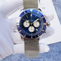 U1 Hoogwaardig AAA Bretiling Luxe Superocean Heritage-horloge 44 mm B20 Automatisch mechanisch uurwerk Volledig werkend herenhorloge van roestvrij staal van hoge kwaliteit
